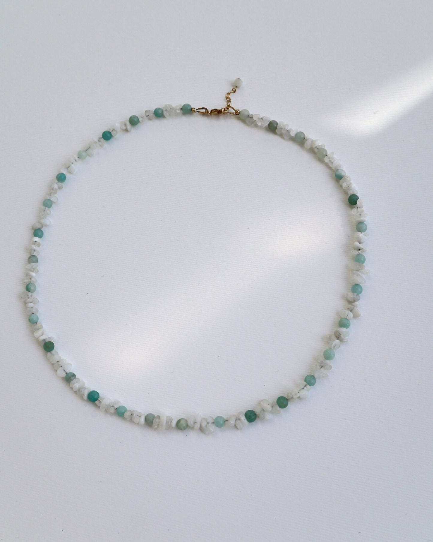 Moonstone & Amazonite Necklace | 14k Gold-Filled - Nalika Jewelry
