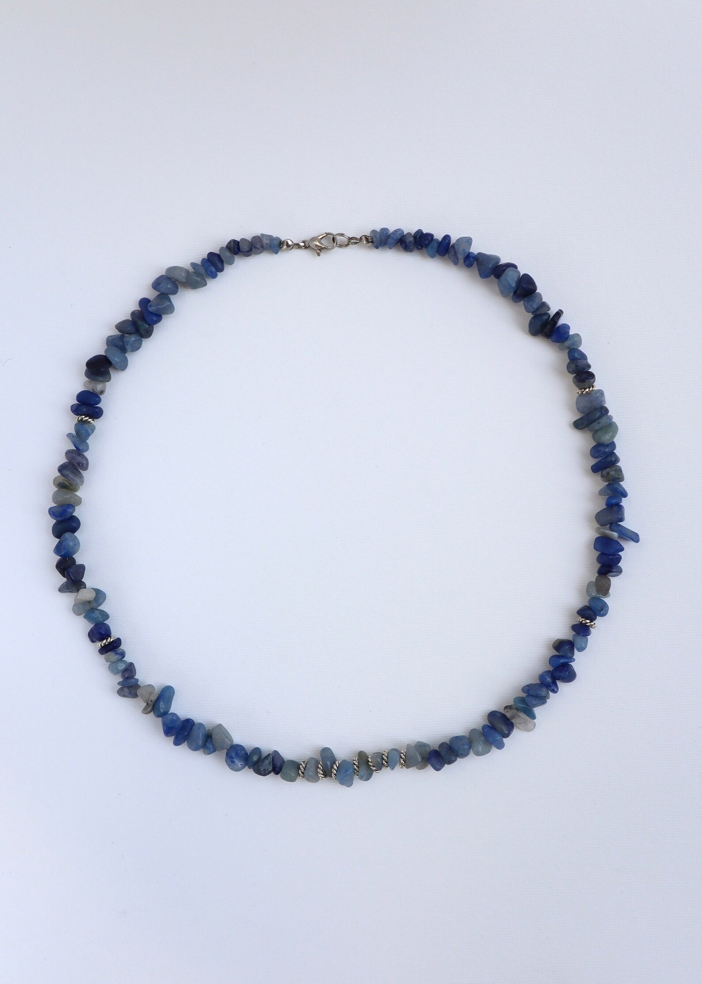 Mens Kyanite beaded Necklace | handmade - Nalika Jewelry