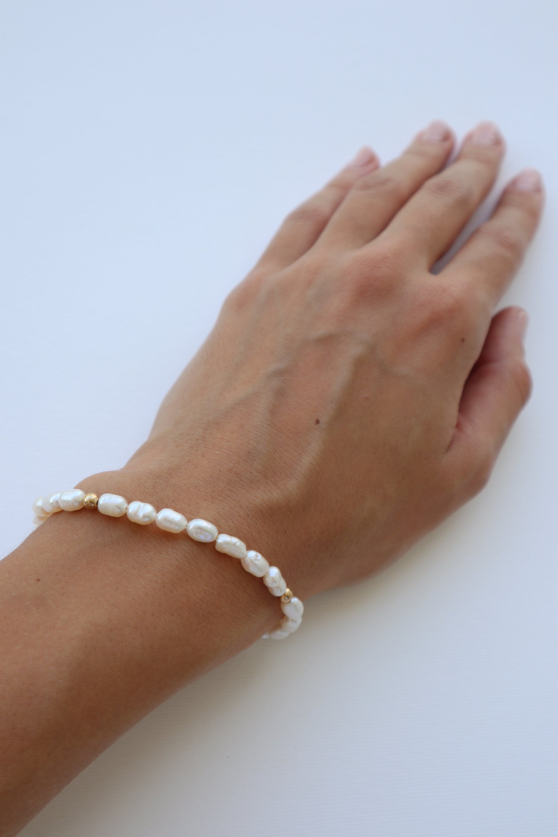 Freshwater Pearl Bracelet | 14k gold-filled - Nalika Jewelry