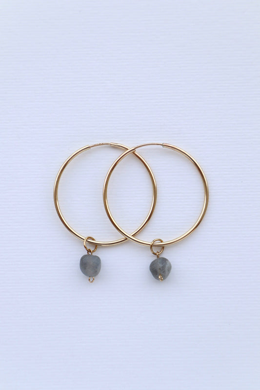 Labradorite Earrings | 14k Gold-Filled - Nalika Jewelry