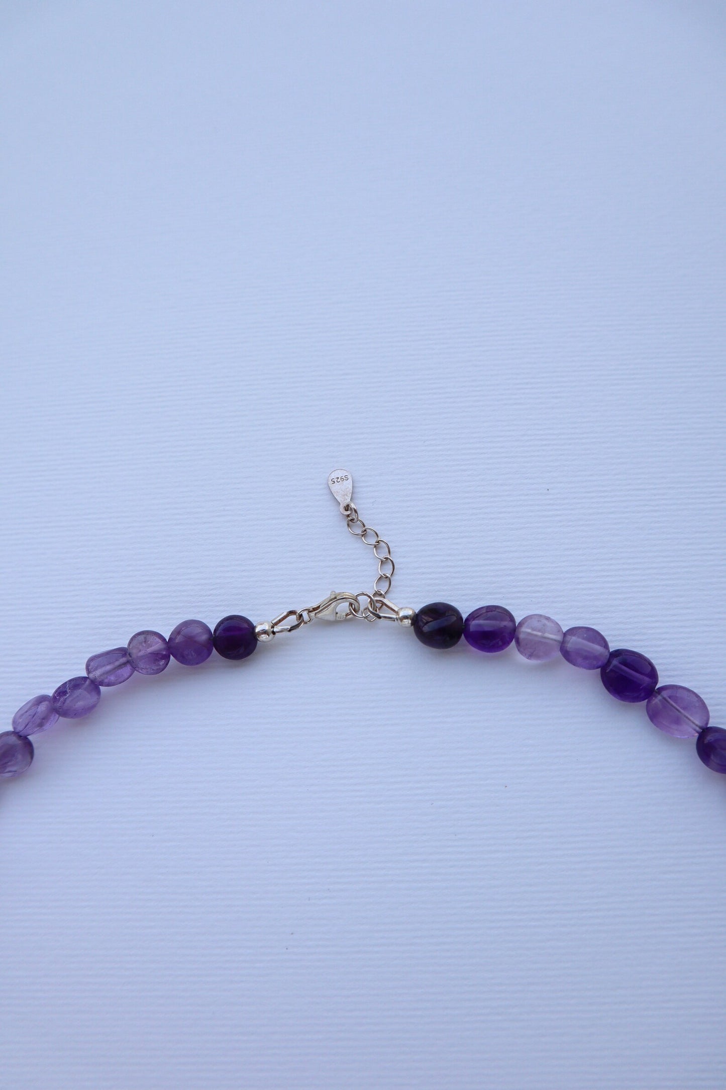 Amethyst & Rose Quartz Necklace | 925 Sterling Silver - Nalika Jewelry