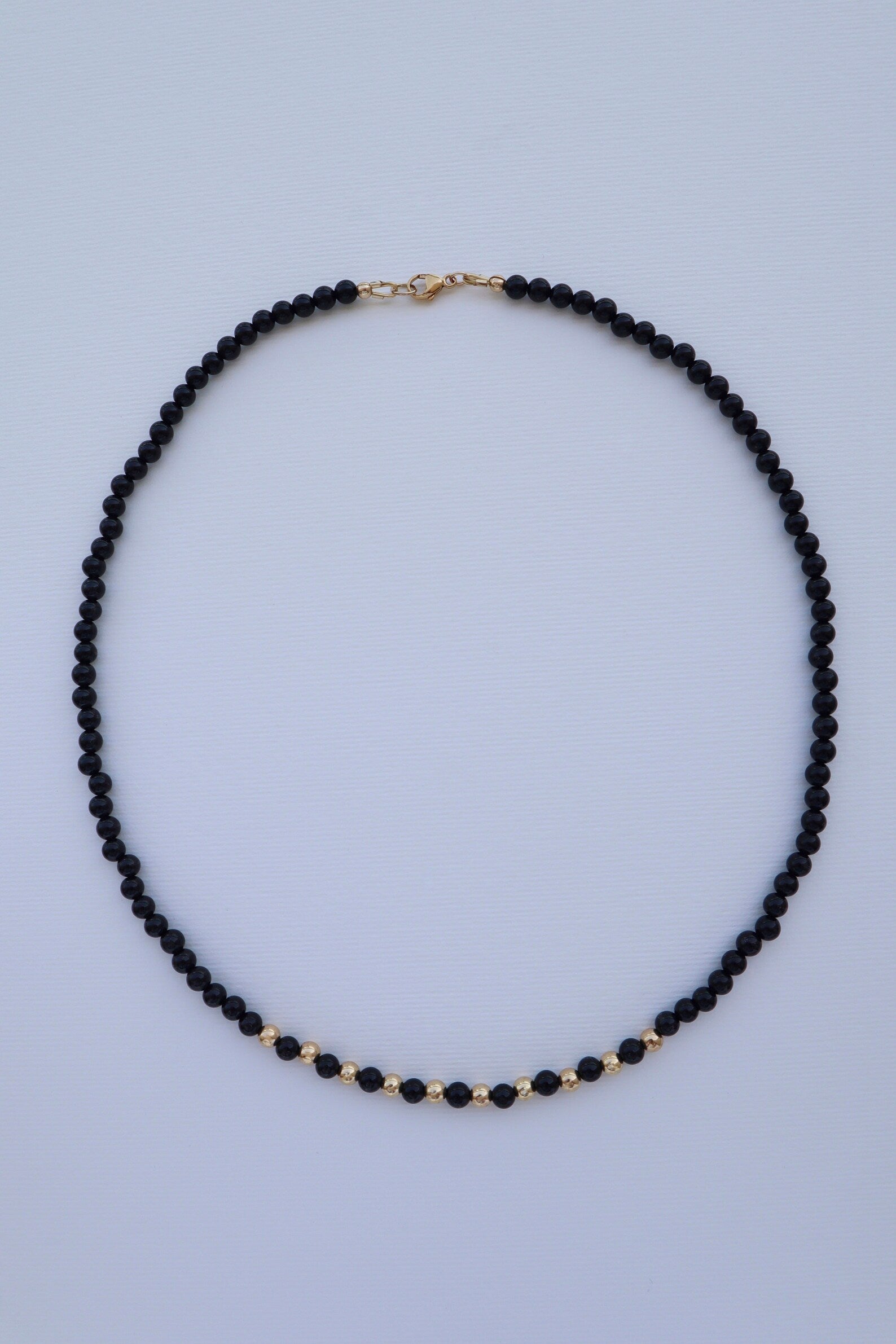 Onyx Necklace | 14k Gold-Filled - Nalika Jewelry