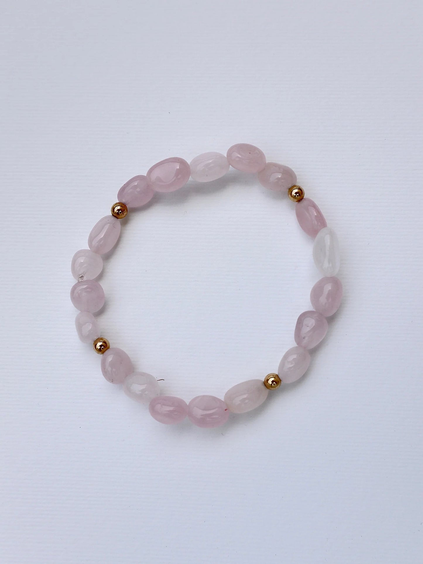 Rose Quartz Bracelet | 14k gold-filled - Nalika Jewelry