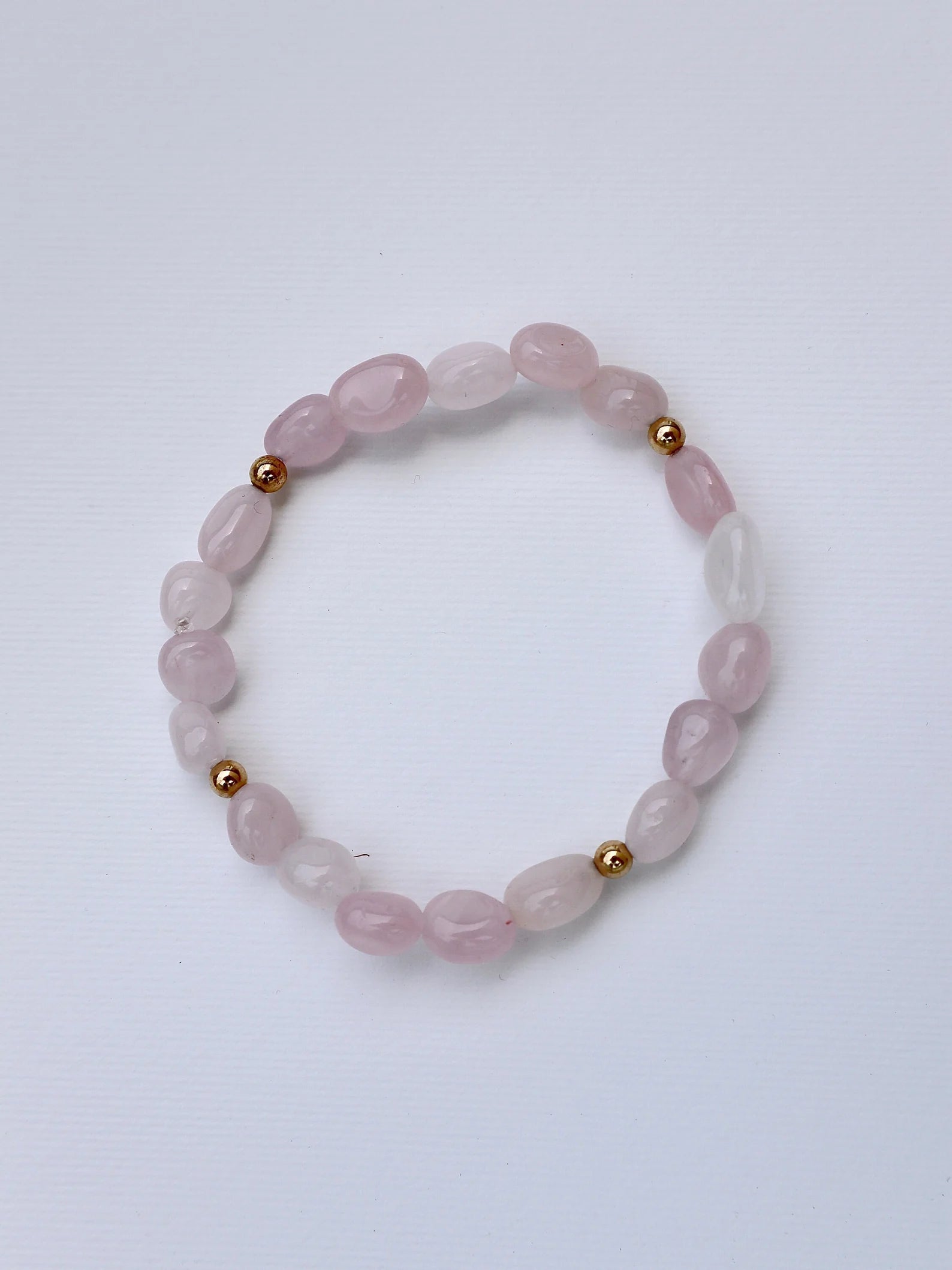 Rose Quartz Bracelet | 14k gold-filled - Nalika Jewelry