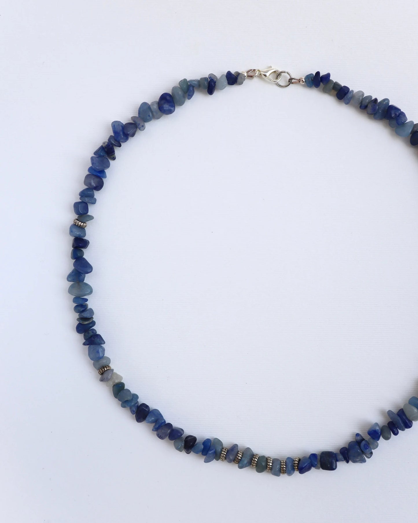 Mens Kyanite beaded Necklace - Nalika Jewelry