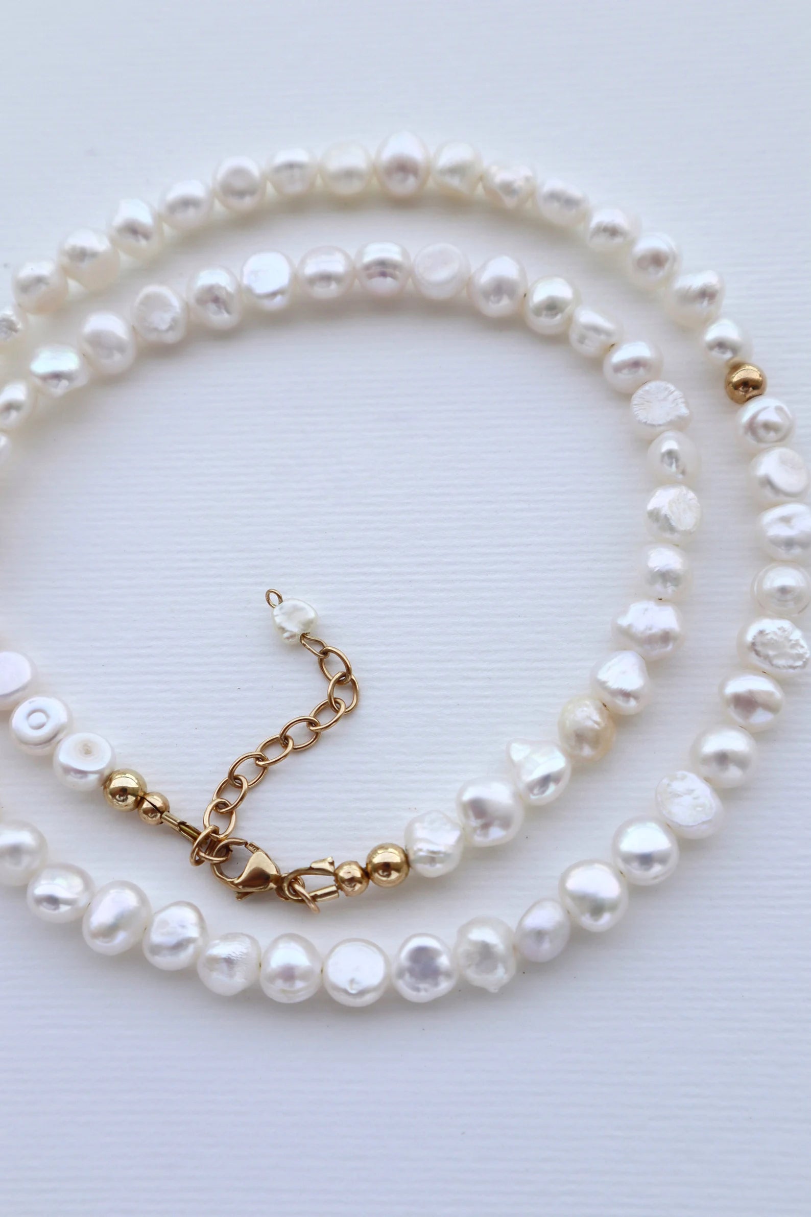 Freshwater Pearl Necklace | 14k gold-filled - Nalika Jewelry