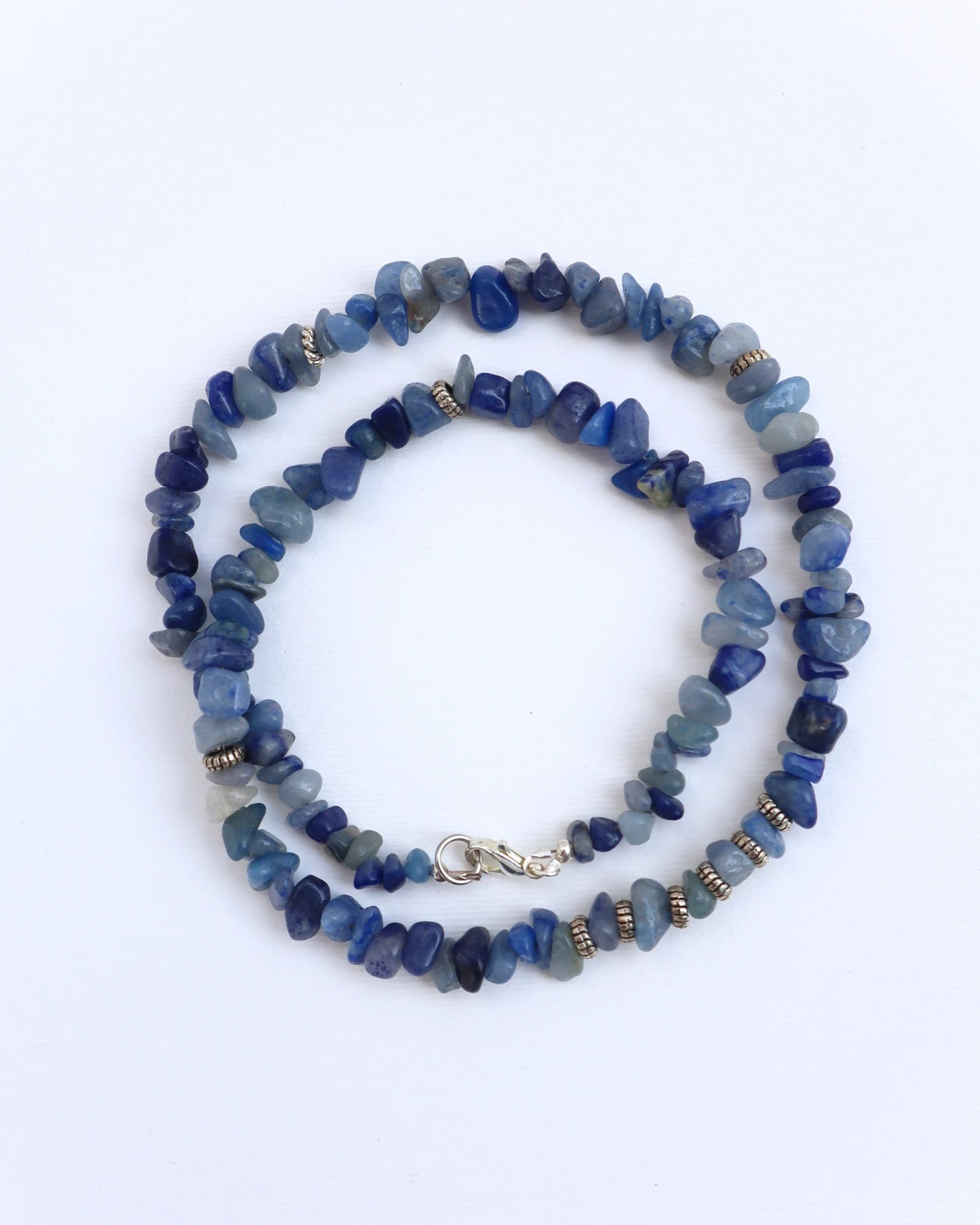 Mens Kyanite beaded Necklace - Nalika Jewelry